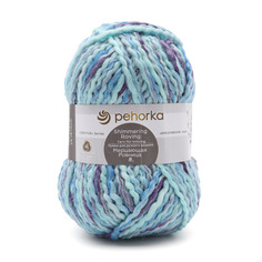Пряжа Пехорка Мерцающая ровница, 200гр, 170м (шерсть, акрил, метанит) (1281 М), 5 мотков