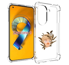 Чехол MyPads лицо-с-патчами для Asus Zenfone 9 (AI2202)