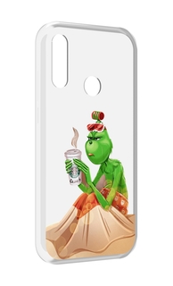 Чехол MyPads Гринч-в-платье для Lenovo Z6 Pro Youth Edition / Z6 Pro Lite