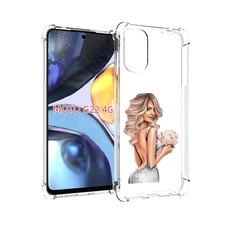 Чехол MyPads Роскошное-платье женский для Motorola Moto G22 4G