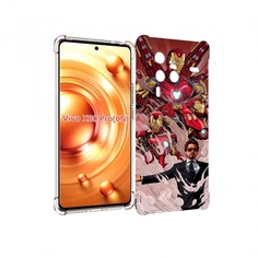 Чехол MyPads Тони-Старк-и-костюмы для Vivo X80 Pro