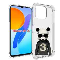 Чехол MyPads Панда-в-костюме для Honor X8 5G