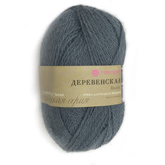 Пряжа Пехорка Деревенская, 100г, 250м (100% шерсть) (39 серо-голубой), 10 мотков