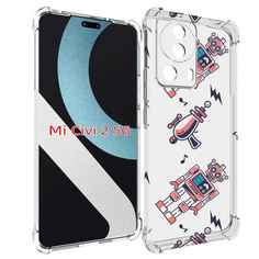 Чехол MyPads мини-роботы для Xiaomi Civi 2