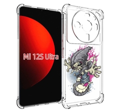 Чехол MyPads нарисованный скелет на скейт борде для Xiaomi 12S Ultra