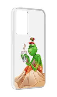 Чехол MyPads Гринч-в-платье для OPPO Reno 8 Lite