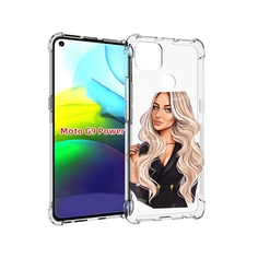 Чехол MyPads Платье-пиджак женский для Motorola Moto G9 Power