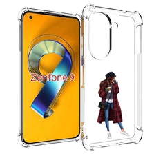 Чехол MyPads девушка-в-клетчатом-пальто для Asus Zenfone 9 (AI2202)