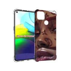 Чехол MyPads лицо девушки тень женский для Motorola Moto G9 Power