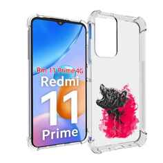 Чехол MyPads медведь в дымке для Xiaomi Redmi 11 Prime 4G