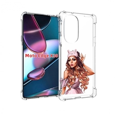 Чехол MyPads девушка-с-маской-для-сна женский для Motorola Moto Edge X30