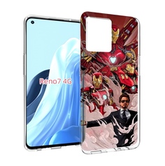 Чехол MyPads Тони-Старк-и-костюмы для OPPO RENO 7 4G
