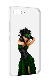 Чехол MyPads девушка-в-модном-длинном-платье женский для ITEL A25 / ITEL A25 Pro / ITEL...