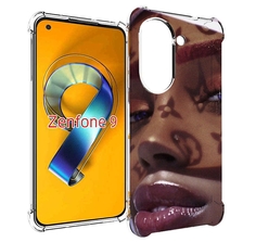 Чехол MyPads лицо девушки тень женский для Asus Zenfone 9 (AI2202)