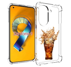 Чехол MyPads Кола-в-стакане для Asus Zenfone 9 (AI2202)