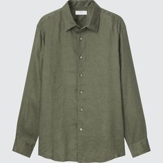 Рубашка мужская UNIQLO 448959COL56 хаки 2XS (доставка из-за рубежа)