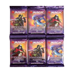 Набор из 6 бустеров Magic the gathering Горизонты Модерна 2 на русском языке