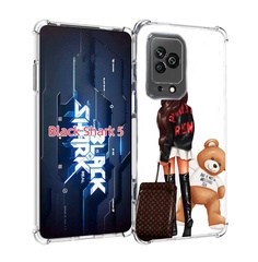 Чехол MyPads девушка-с-модным-чемоданом женский для Xiaomi Black Shark 5