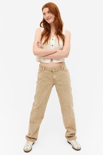 Джинсы женские Monki 1157206004 бежевые 36/32 (доставка из-за рубежа)