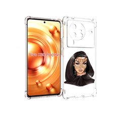 Чехол MyPads девушка-в-золотой-маске для Vivo X80 PRO
