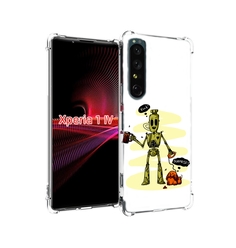 Чехол накладка MyPads прикольный робот для Sony Xperia 1 IV