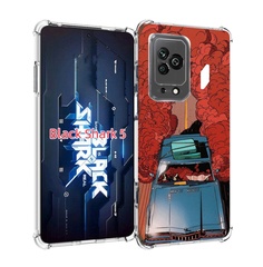 Чехол MyPads машина мчится с дымком для Xiaomi Black Shark 5