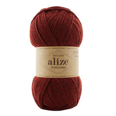 Пряжа Alize Wooltime, 100г, 200м (SW шерсть, полиамид) (588 паприка), 5 мотков