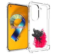 Чехол MyPads медведь в дымке для Asus Zenfone 9 (AI2202)