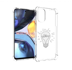 Чехол MyPads лампочка-с-идеей для Motorola Moto G22 4G