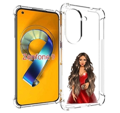 Чехол MyPads девушка-в-вечернем-платье женский для Asus Zenfone 9 (AI2202)