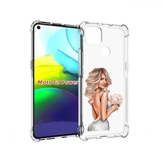 Чехол MyPads Роскошное-платье женский для Motorola Moto G9 Power