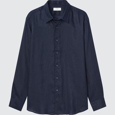 Рубашка мужская UNIQLO 448959COL69 синяя XS (доставка из-за рубежа)
