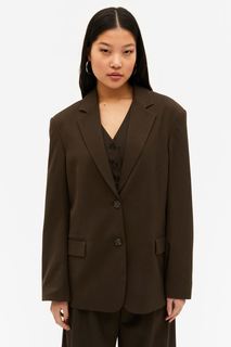 Пиджак женский Monki 1082071001 коричневый XL (доставка из-за рубежа)