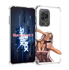 Чехол MyPads девушка-в-прозрачной-одежде для Xiaomi Black Shark 5