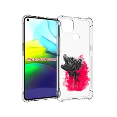Чехол MyPads медведь в дымке для Motorola Moto G9 Power