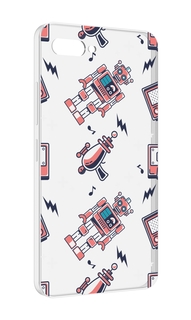 Чехол MyPads мини-роботы для ITEL A25 / ITEL A25 Pro / ITEL A35
