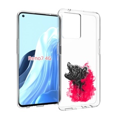Чехол MyPads медведь в дымке для OPPO RENO 7 4G