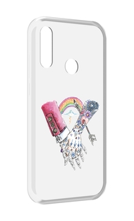 Чехол MyPads абстракция руки в татуировках для Lenovo Z6 Pro Youth Edition / Z6 Pro Lite