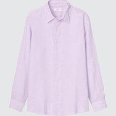 Рубашка мужская UNIQLO 448959COL70 фиолетовая L (доставка из-за рубежа)