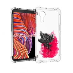 Чехол MyPads медведь в дымке для Samsung Galaxy Xcover 5