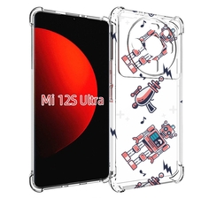 Чехол MyPads мини-роботы для Xiaomi 12S Ultra