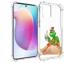 Чехол MyPads Гринч-в-платье для Motorola Edge 30 Neo