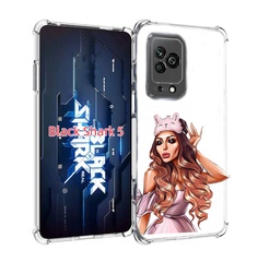 Чехол MyPads девушка-с-маской-для-сна женский для Xiaomi Black Shark 5