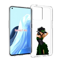 Чехол MyPads девушка-в-модном-длинном-платье женский для OPPO RENO 7 4G