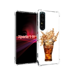 Чехол накладка MyPads Кола-в-стакане для Sony Xperia 1 IV