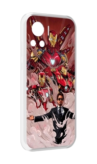 Чехол MyPads Тони-Старк-и-костюмы для Motorola Edge 30 Ultra