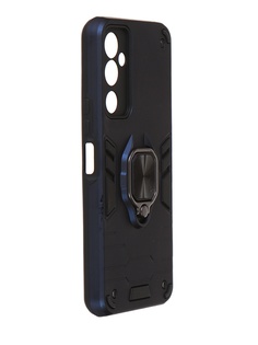 Чехол DF для Tecno Pova Neo 2 с магнитом и кольцом Dark Blue tArmor-01