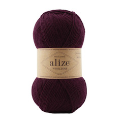 Пряжа Alize Wooltime, 100г, 200м (SW шерсть, полиамид) (578 тёмно-бордовый), 5 мотков