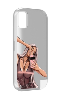 Чехол MyPads девушка-в-прозрачной-одежде для UMIDIGI A11