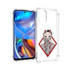 Чехол MyPads девушка в маске япония для Motorola Moto E32